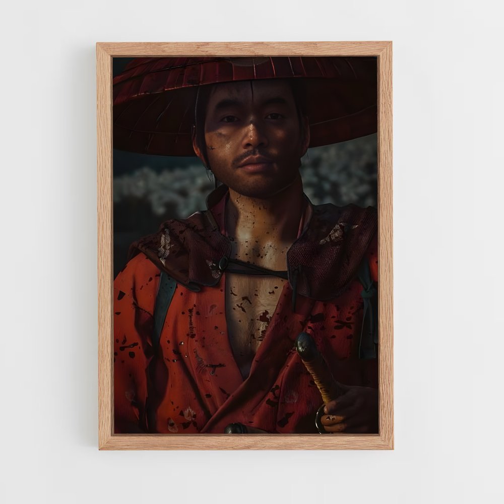 Poster L'Homme à l'Ombrella – affiche Ghost of tsushima (vue 4)